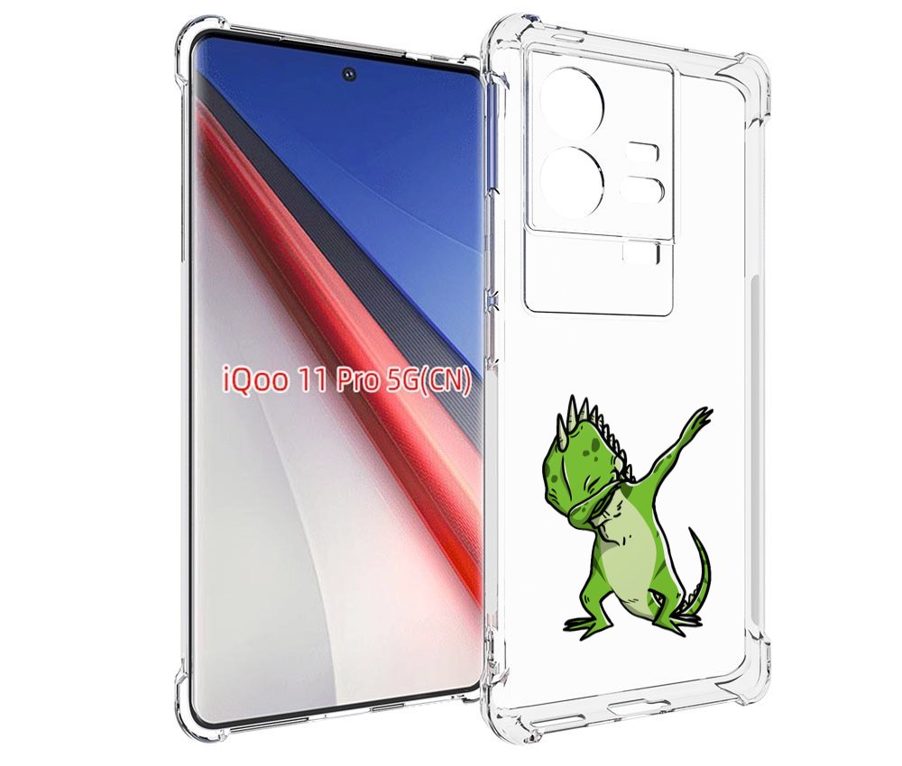 

Чехол бампер MyPads крутая-ящерица для Vivo iQOO 11 Pro противоу..., Прозрачный, Tocco