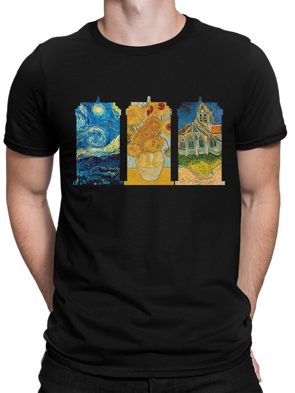 

Футболка мужская Dream Shirts Ван Гог черная S, Черный, Ван Гог