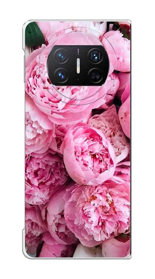 

Чехол на Huawei Mate X3 "Розовые пионы", Бежевый;розовый, 6122450-1