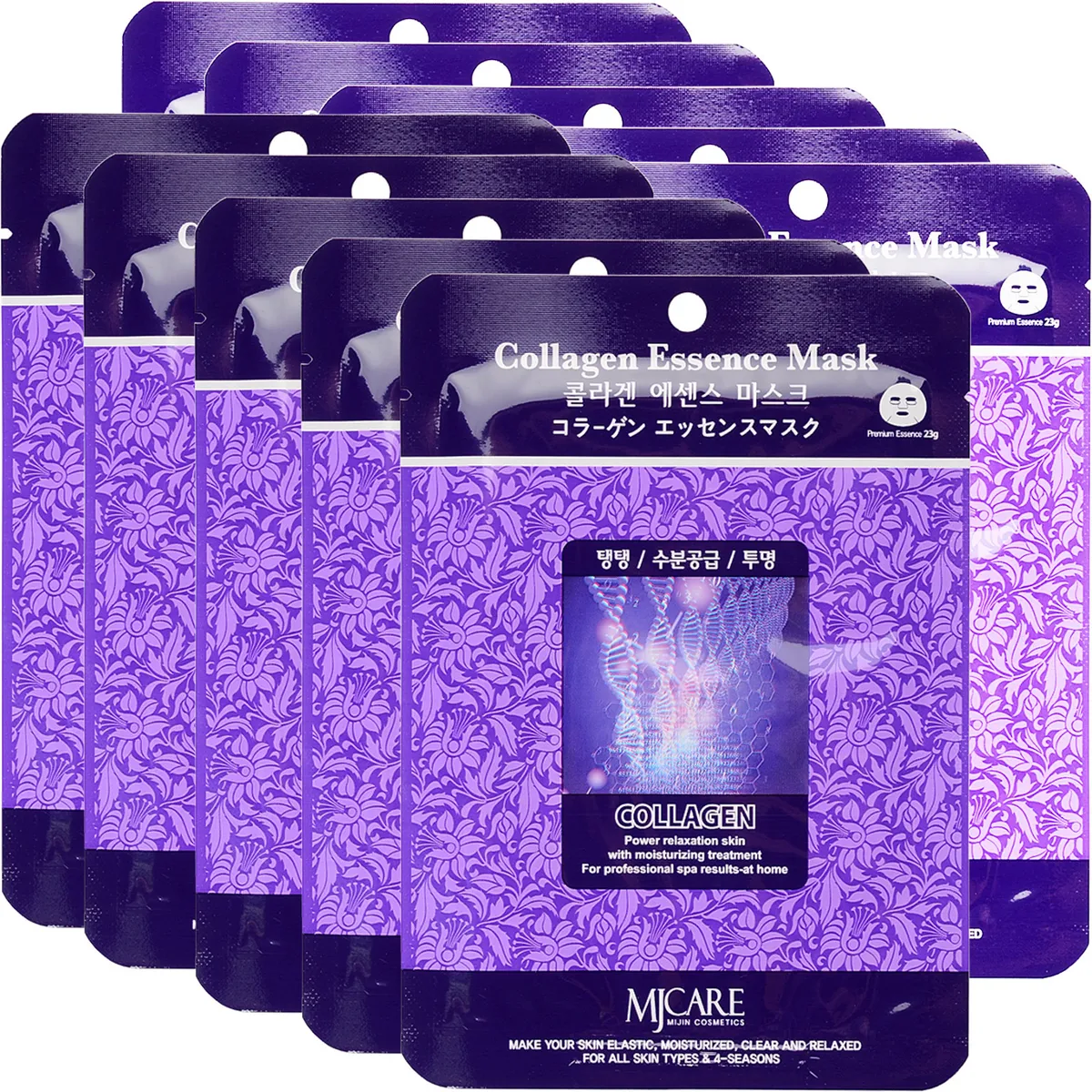 

Маска для лица Mijin Collagen Essence Mask 25 мл 10 шт, 8809220801686