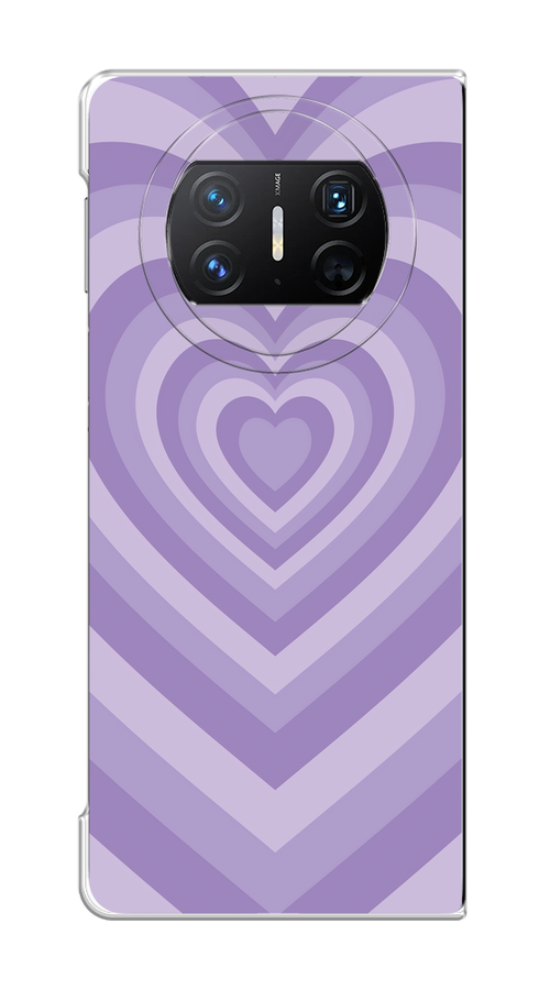 

Чехол на Huawei Mate X3 "Violet heart latte", Фиолетовый, 6122450-1