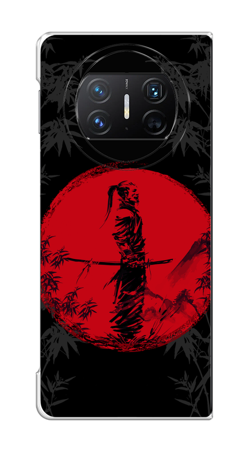 

Чехол на Huawei Mate X3 "Самурай на красном фоне", Черный;красный;серый, 6122450-1