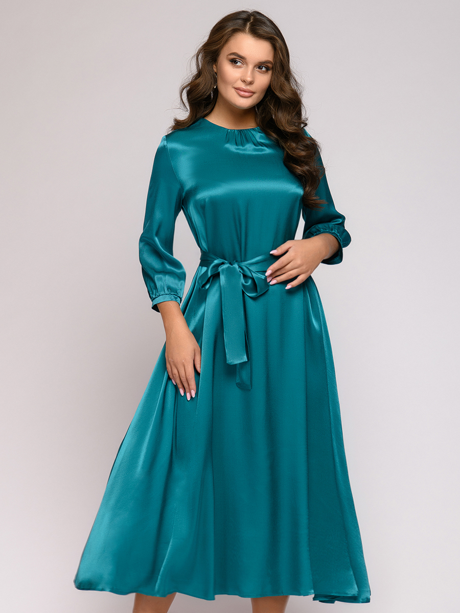 фото Платье женское 1001dress 0112001-01978 бирюзовое 46 ru