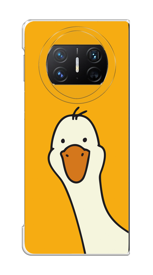 

Чехол на Huawei Mate X3 "Утка на желтом фоне", Желтый;красный, 6122450-1