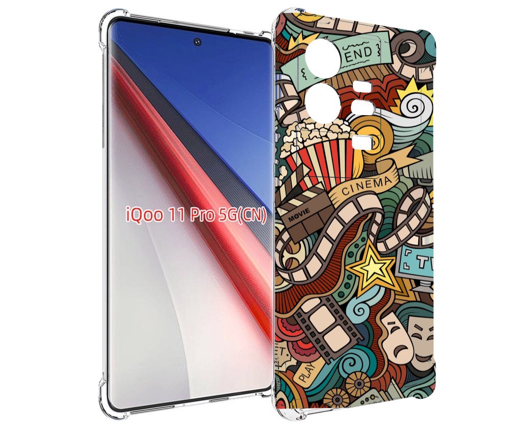 

Чехол бампер MyPads любимое кино для Vivo iQOO 11 Pro противоуда..., Прозрачный, Tocco