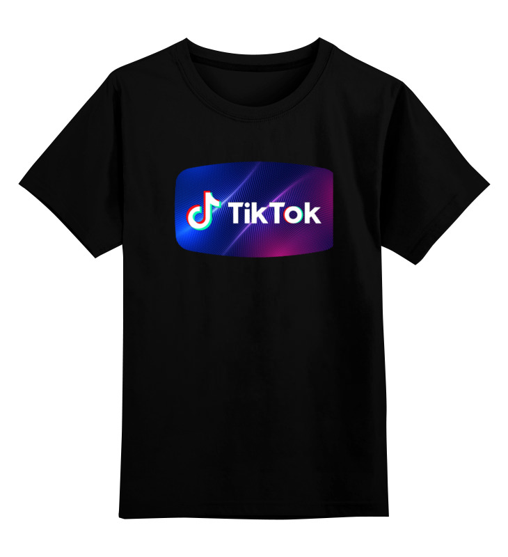 

Футболка детская Printio Тикток цв. черный р. 152, Тикток