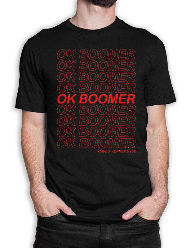 фото Футболка мужская design heroes ok boomer - окей бумер черная 2xl