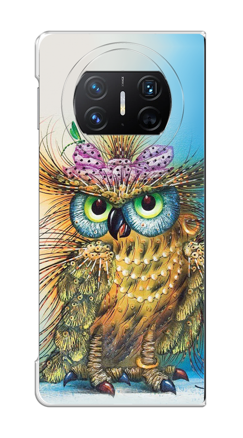 

Чехол на Huawei Mate X3 "Модная сова", 6122450-1
