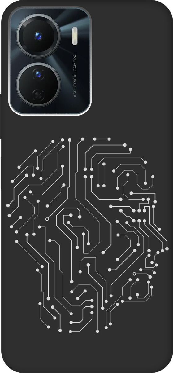 

Матовый Soft Touch силиконовый чехол на Vivo Y16 с 3D принтом "Mindmap" черный, Черный;белый, 157760