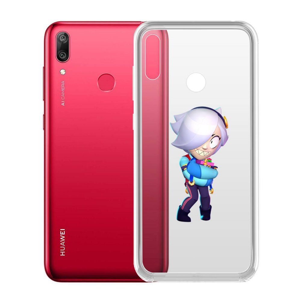 

Чехол-накладка Brawl Stars-Колетт для Huawei Y7 (2019), Прозрачный