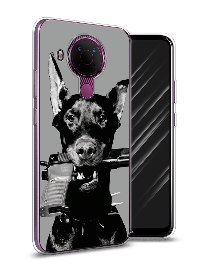 

Чехол Awog на Nokia 5.4 "Доберман", Серый, 123650-1