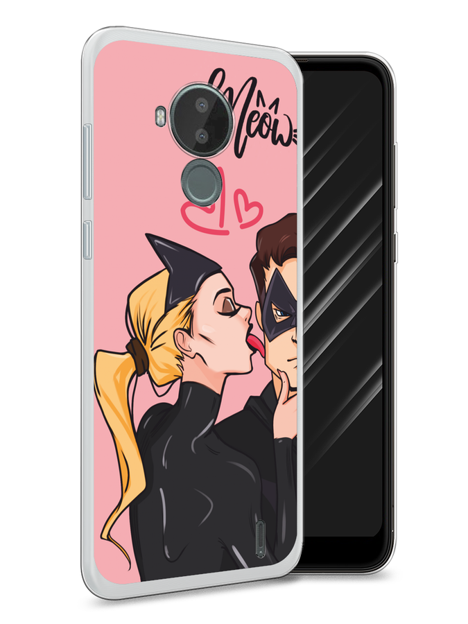 

Чехол Awog на Nokia C30 "Kiss of Cat Woman", Розовый;черный;бежевый, 124850-1
