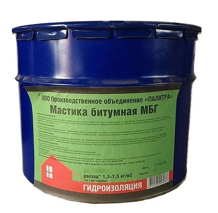 

Мастика битумная гидроизоляционная МБГ 20 кг, 00000028821