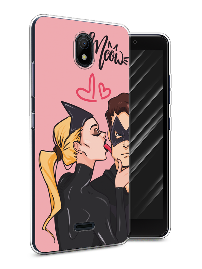 

Чехол Awog на Nokia C100 "Kiss of Cat Woman", Розовый;черный;бежевый, 125350-1