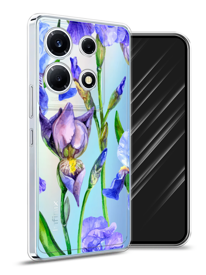 

Чехол Awog на Infinix Note 30 VIP "Синие ирисы", Фиолетовый;голубой;зеленый, 3104750-8