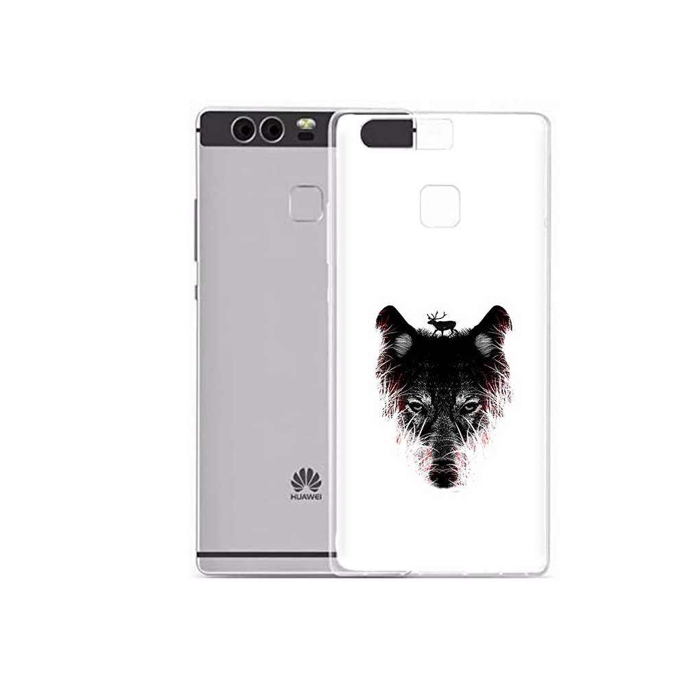 

Чехол MyPads Tocco для Huawei P9 Plus волк в траве (PT31455.54.267), Прозрачный, Tocco