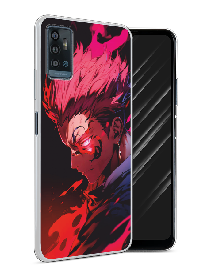 

Чехол Awog на ZTE Blade A71 "Взгляд Сукуны", Розовый;красный;черный, 134450-1