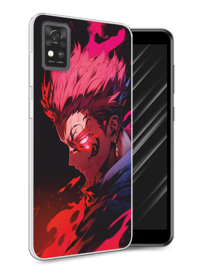 

Чехол Awog на ZTE Blade A31 "Взгляд Сукуны", Розовый;красный;черный, 134650-1