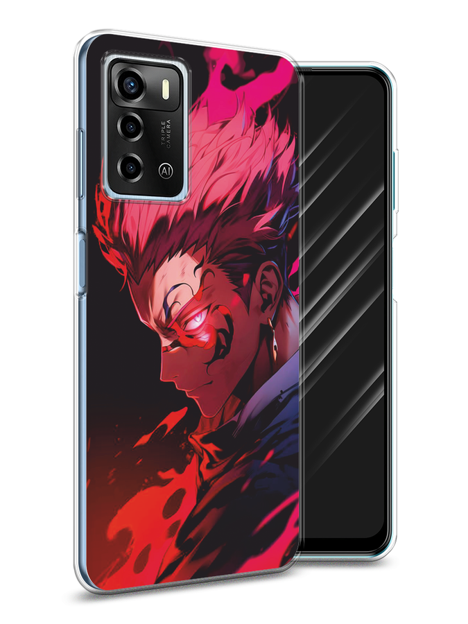 

Чехол Awog на ZTE Blade A72/V40 Vita "Взгляд Сукуны", Розовый;красный;черный, 135450-1