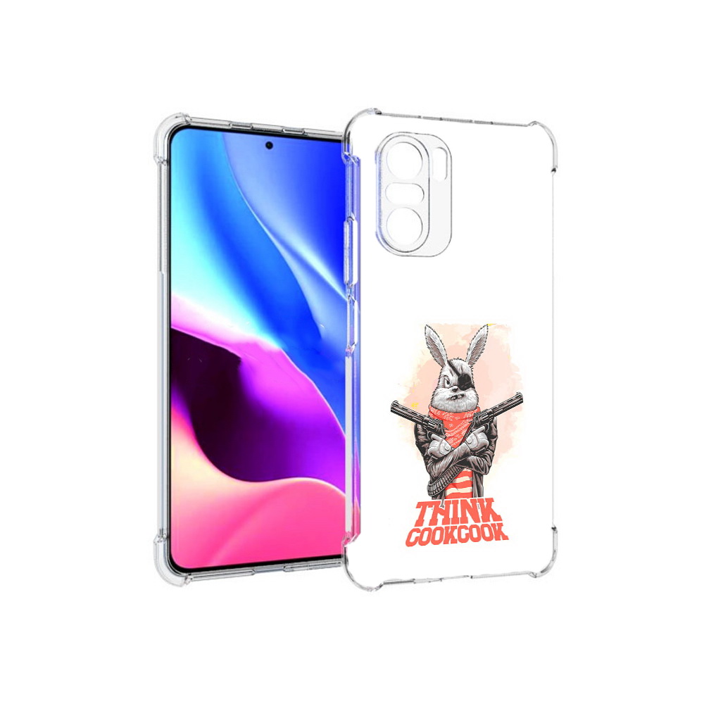 

Чехол MyPads Tocco для Xiaomi Redmi K40 кролик пират (PT158239.260.419), Прозрачный, Tocco