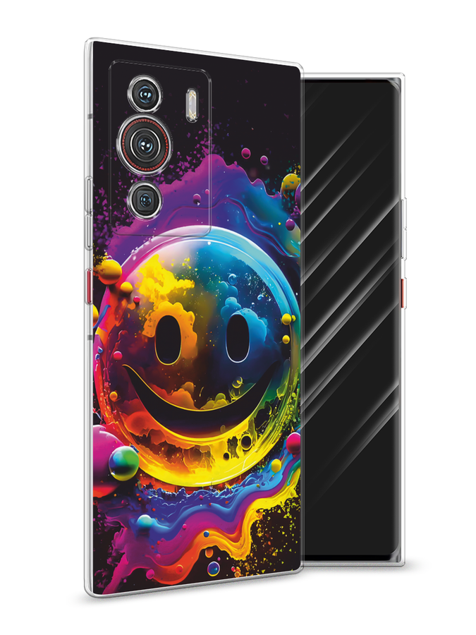 

Чехол Awog на ZTE Nubia Z40 Pro "Кислотный смайл", Фиолетовый;желтый;синий, 135850-1