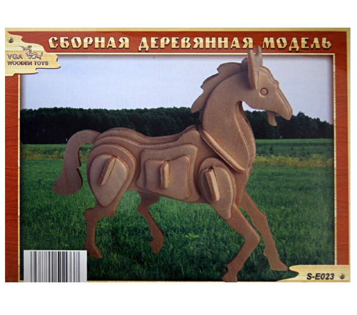 

Сборная деревянная модель Лошадь