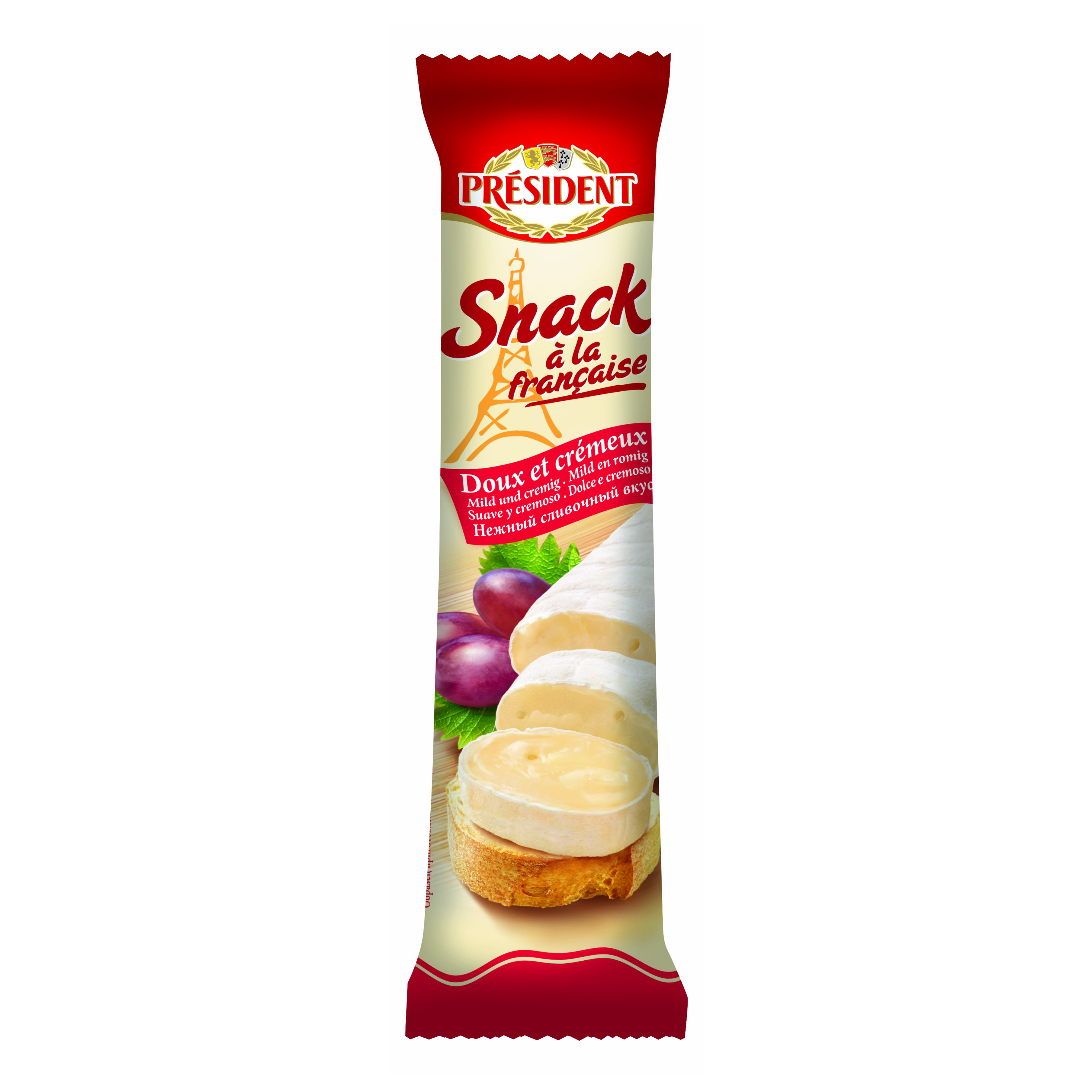 

Сыр мягкий President Snack a la Francaise с белой плесенью 60% 170 г