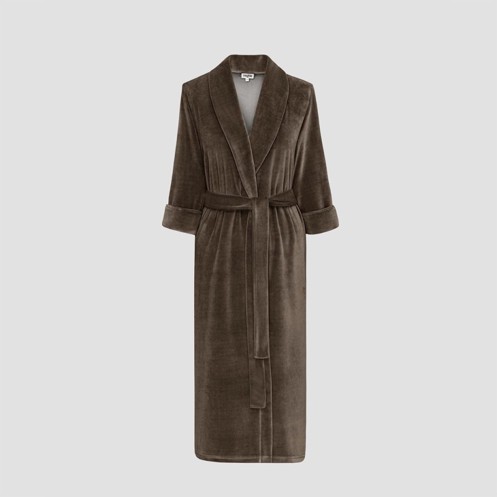 фото Халат женский togas ранье коричневый 48 ru