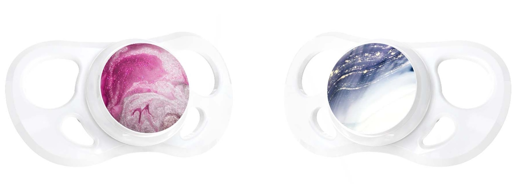 

Пустышка Twistshake Marble , цвет: розовый и фиолетовый, от 6 месяцев (2 штуки)