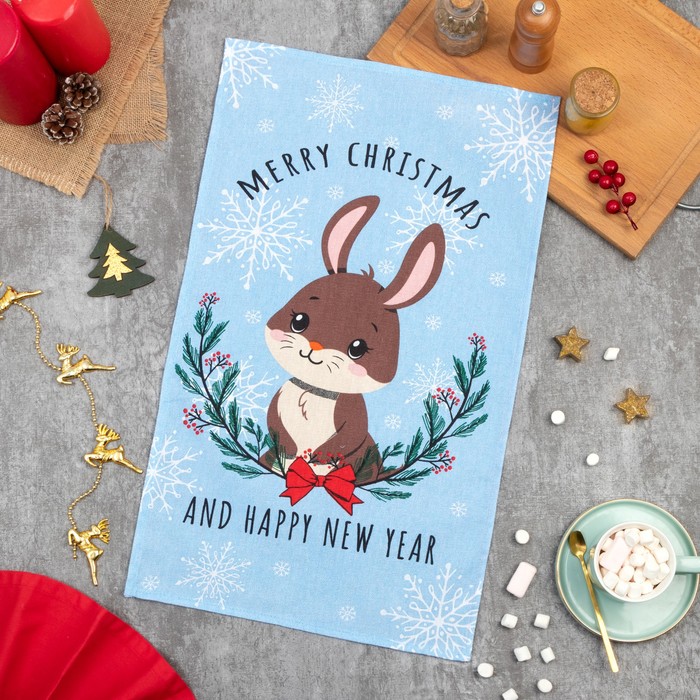 

Полотенце Доляна Merry Christmas 35х60 , 100% хлопок, 160 г/м2