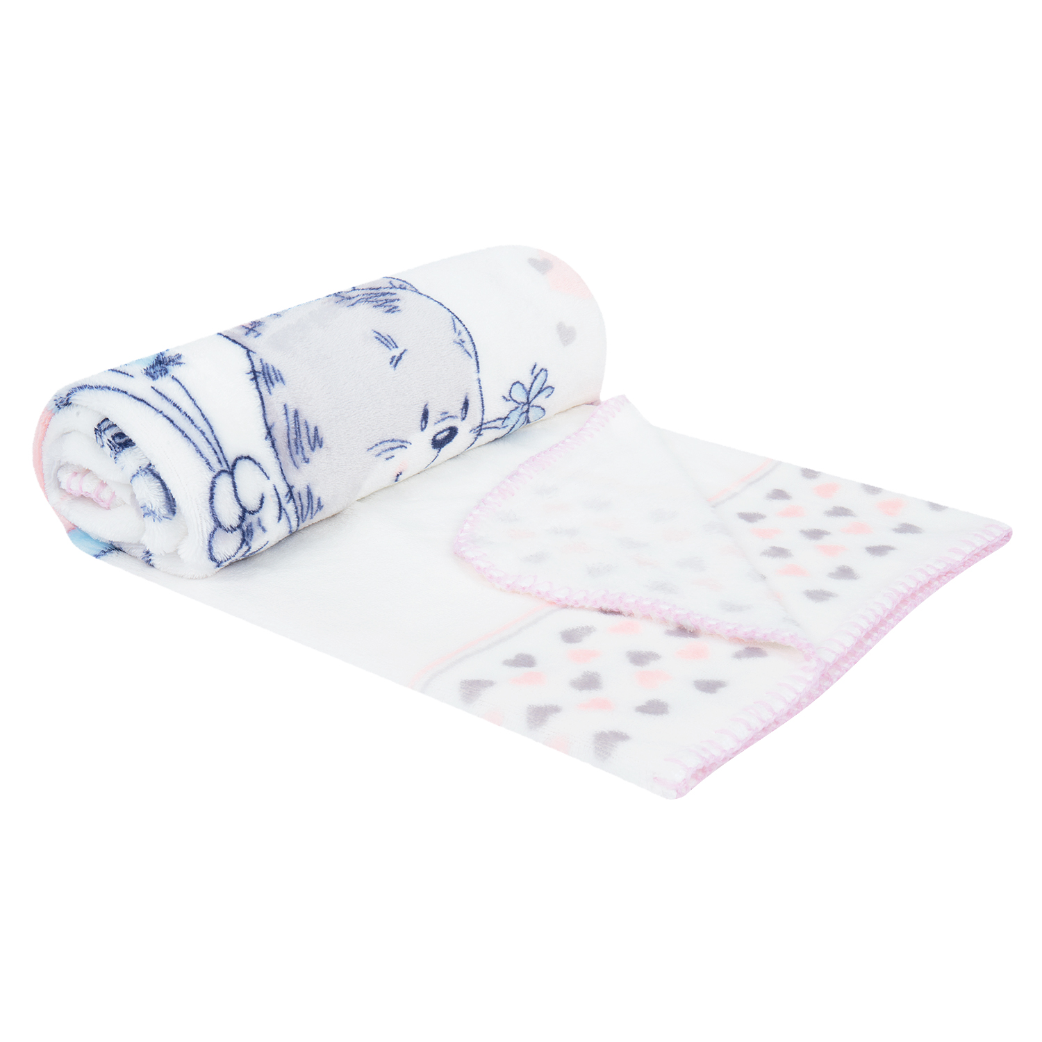 

Плед Baby Nice Котята и сердечки 100 х 118 см, розовый