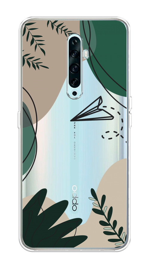 

Чехол на Oppo Reno 2Z "Secret Garden", Зеленый;бежевый;черный, 251850-1