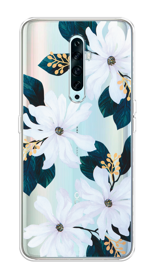 

Чехол на Oppo Reno 2Z "Delilah Flower", Зеленый;белый, 251850-1