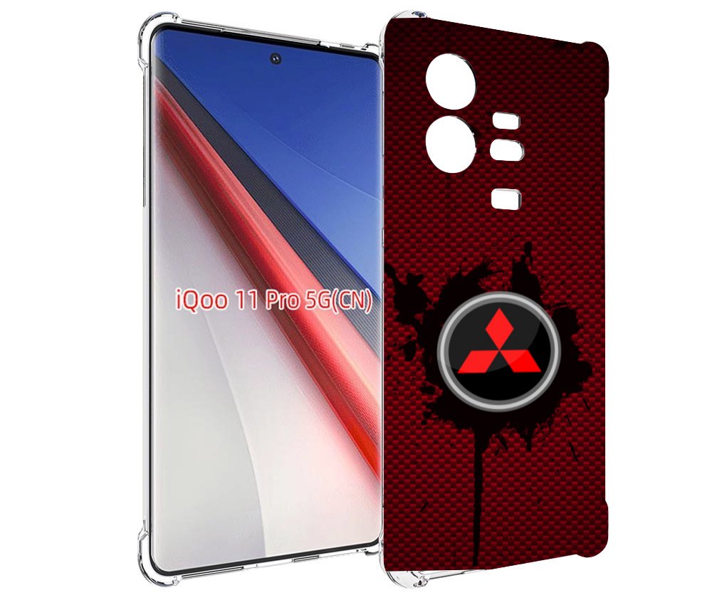 

Чехол бампер MyPads мицубиси mitsubishi 2 для Vivo iQOO 11 Pro п..., Прозрачный, Tocco