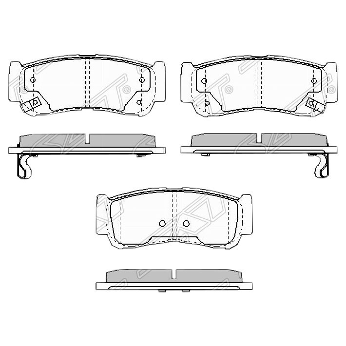 SAT ST583022BA20 Колодки тормозные зад HYUNDAI SANTA-FE 06-