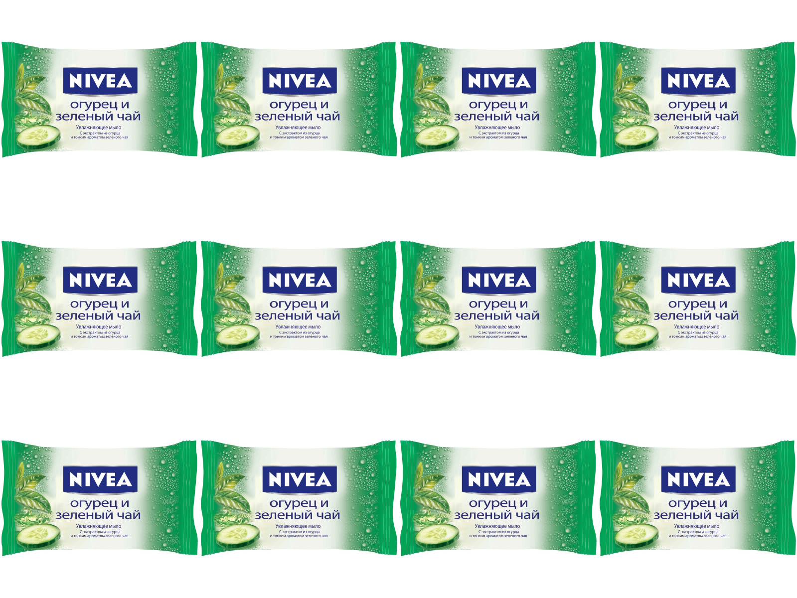 фото Мыло-уход nivea огурец и зелёный чай, 90гр., 12 шт