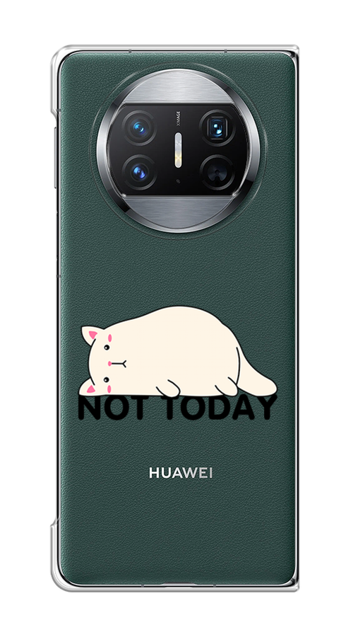 

Чехол на Huawei Mate X3 "Cat not today", Белый;розовый;черный, 6122450-1