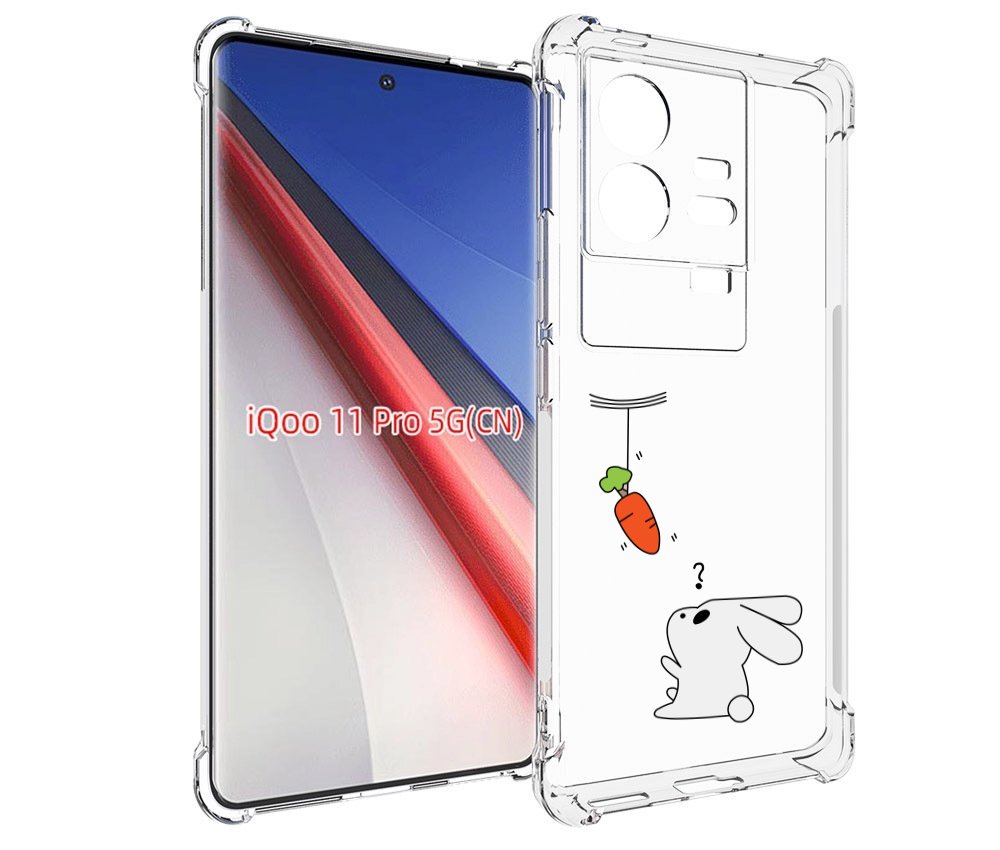 

Чехол бампер MyPads морковка детский для Vivo iQOO 11 Pro против..., Прозрачный, Tocco