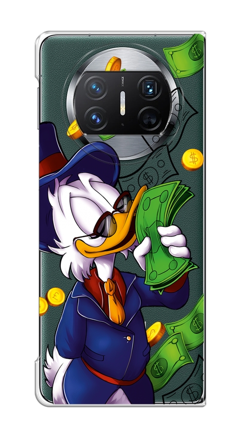 

Чехол на Huawei Mate X3 "Scrooge McDuck with Money", Синий;зеленый;белый, 6122450-1