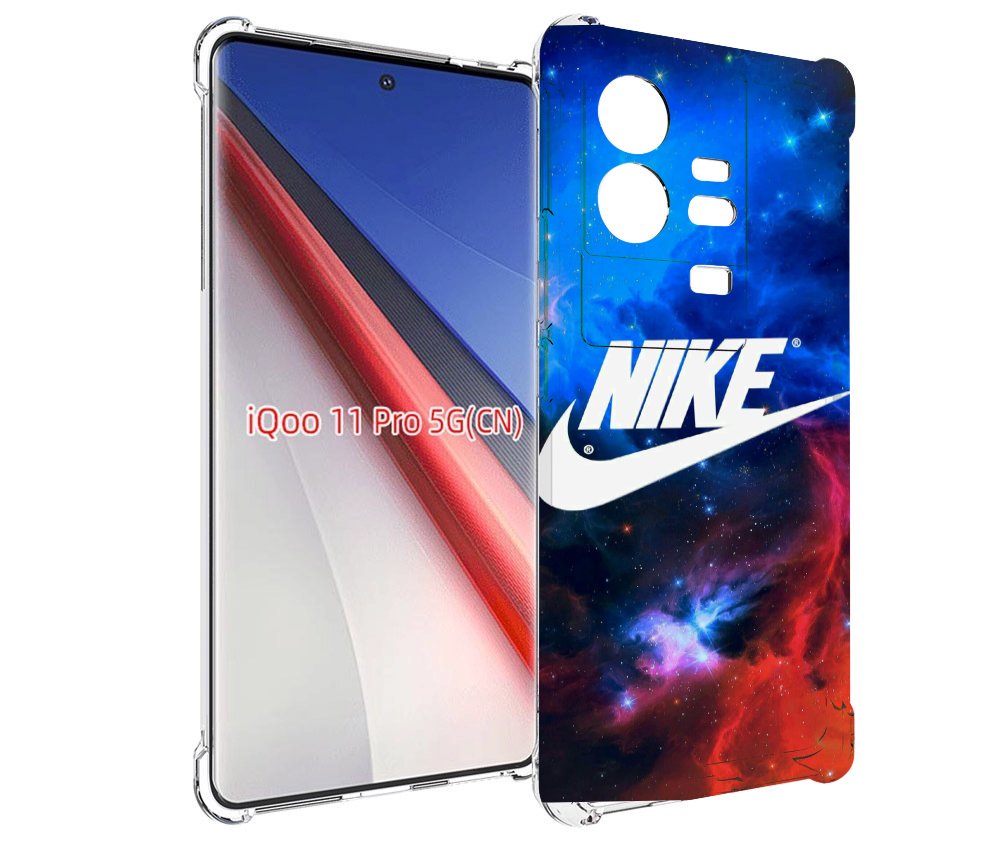 

Чехол бампер MyPads найк в космосе для Vivo iQOO 11 Pro противоу..., Прозрачный, Tocco
