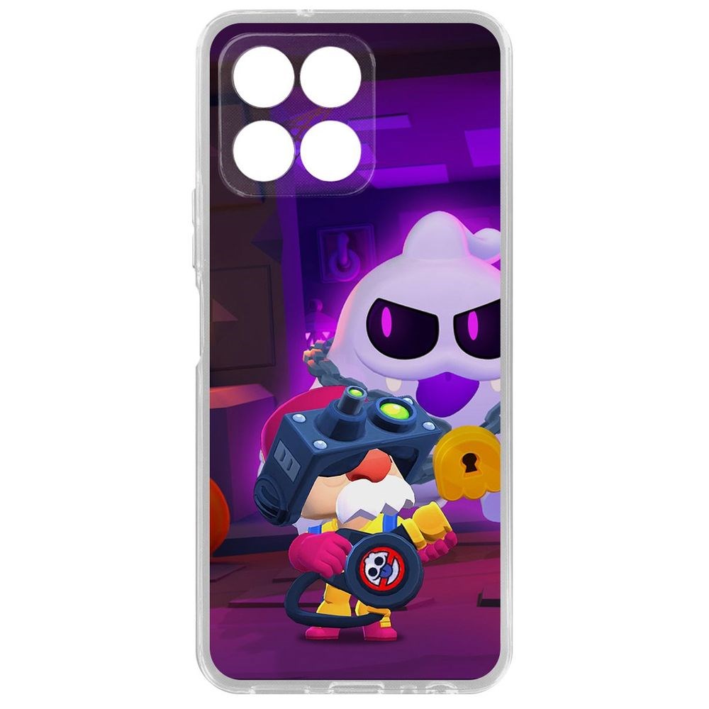 

Чехол Brawl Stars-Охотник за Скуиками Гэйл для Honor X6, Прозрачный