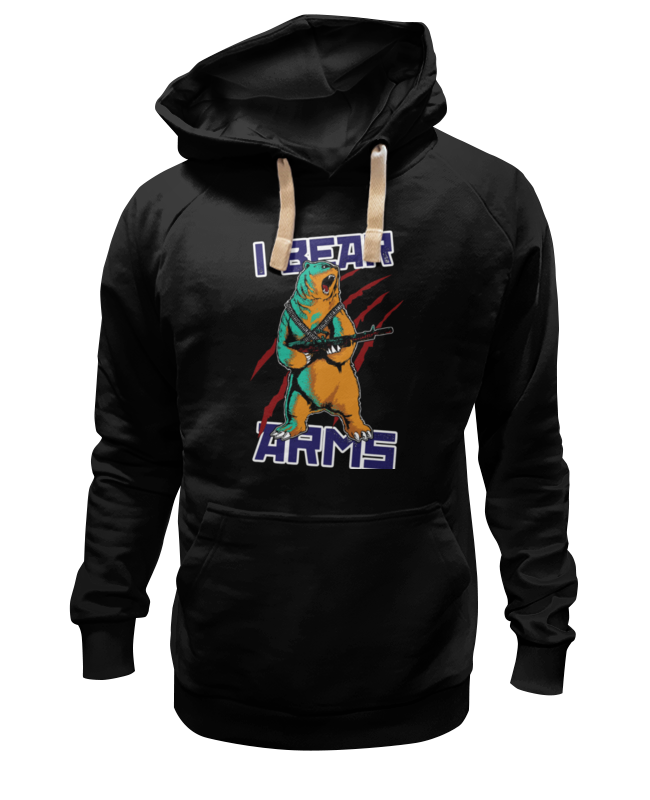 

Худи унисекс Printio Bear arms черное 3XL, Черный, Bear arms