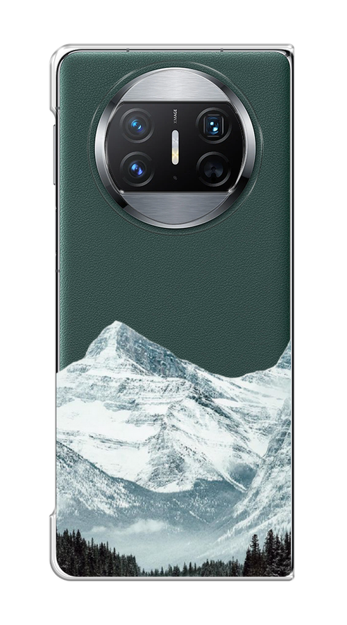 

Чехол на Huawei Mate X3 "Горы арт 1", Белый;зеленый, 6122450-1
