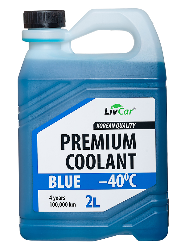 Антифриз LIVCAR PREMIUM COOLANT BLUE -40 голубой (2л) готовый