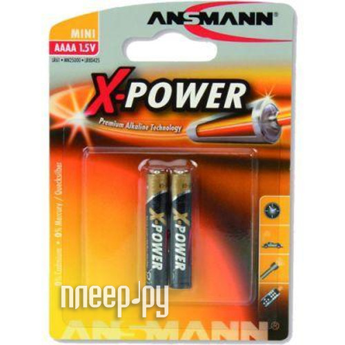 

Батарейка AAAA - Ansmann X-Power LR8 / 25A 1510-0005 (2 штуки), 1510-0005
