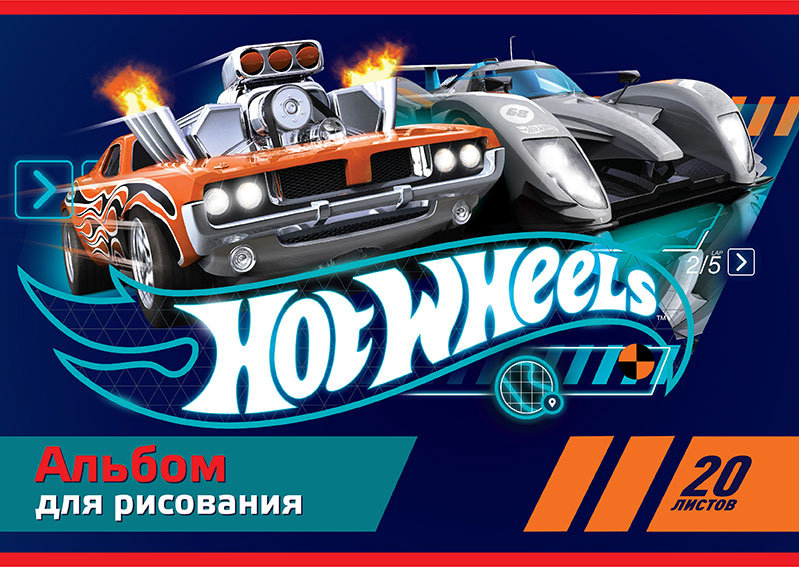 фото Альбом для рисования hot wheels/хот вилс 20 листов priority