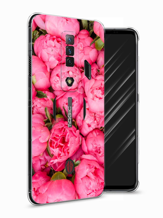 

Чехол Awog на ZTE Nubia Red Magic 7S "Прекрасные пионы", Разноцветный, 136350-1