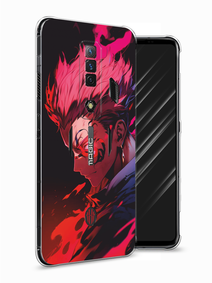 

Чехол Awog на ZTE Nubia Red Magic 7S "Взгляд Сукуны", Розовый;красный;черный, 136350-1