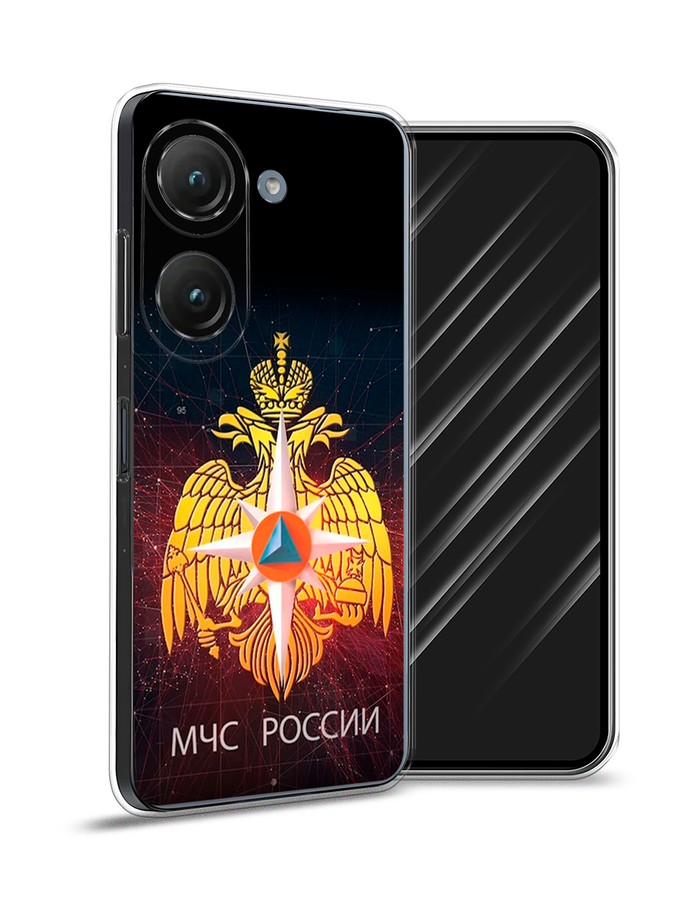 

Чехол Awog на Asus ZenFone 9 "МЧС России", Черный;желтый;красный, 44850-5