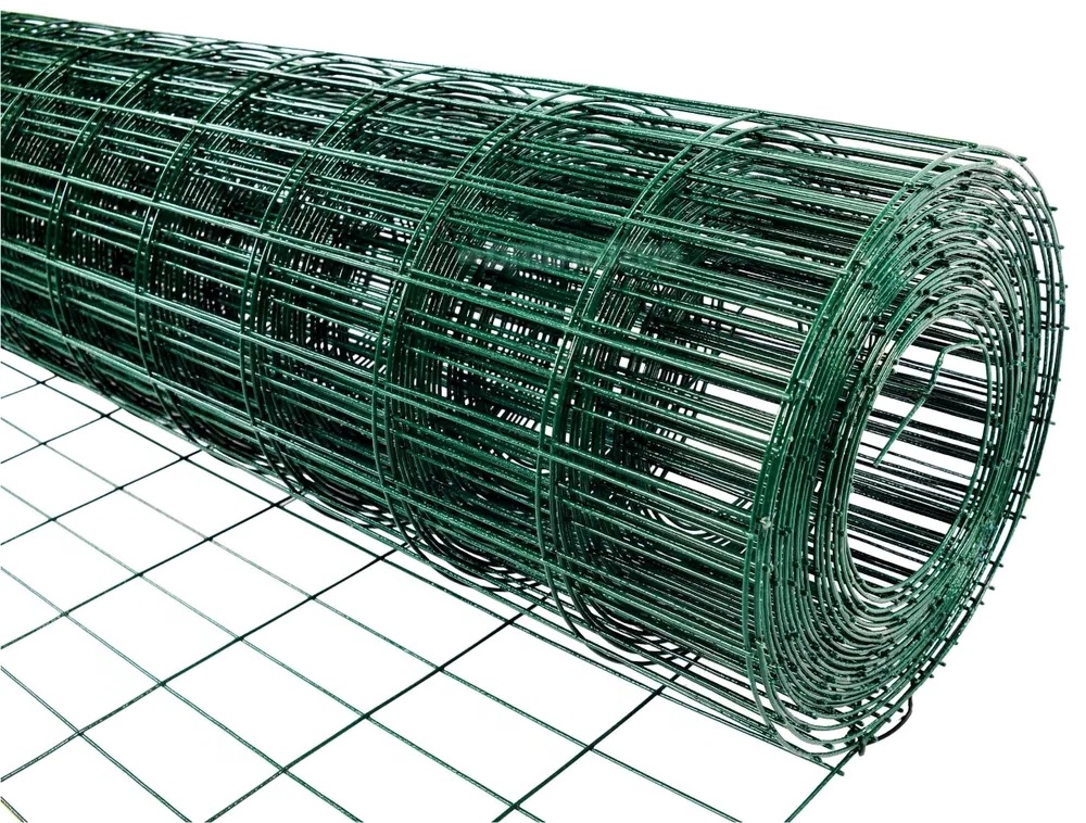 Сетка сварная d16 яч5075мм 15х10м зеленая оцинк с полимерно-порошковым покрытием 4900₽